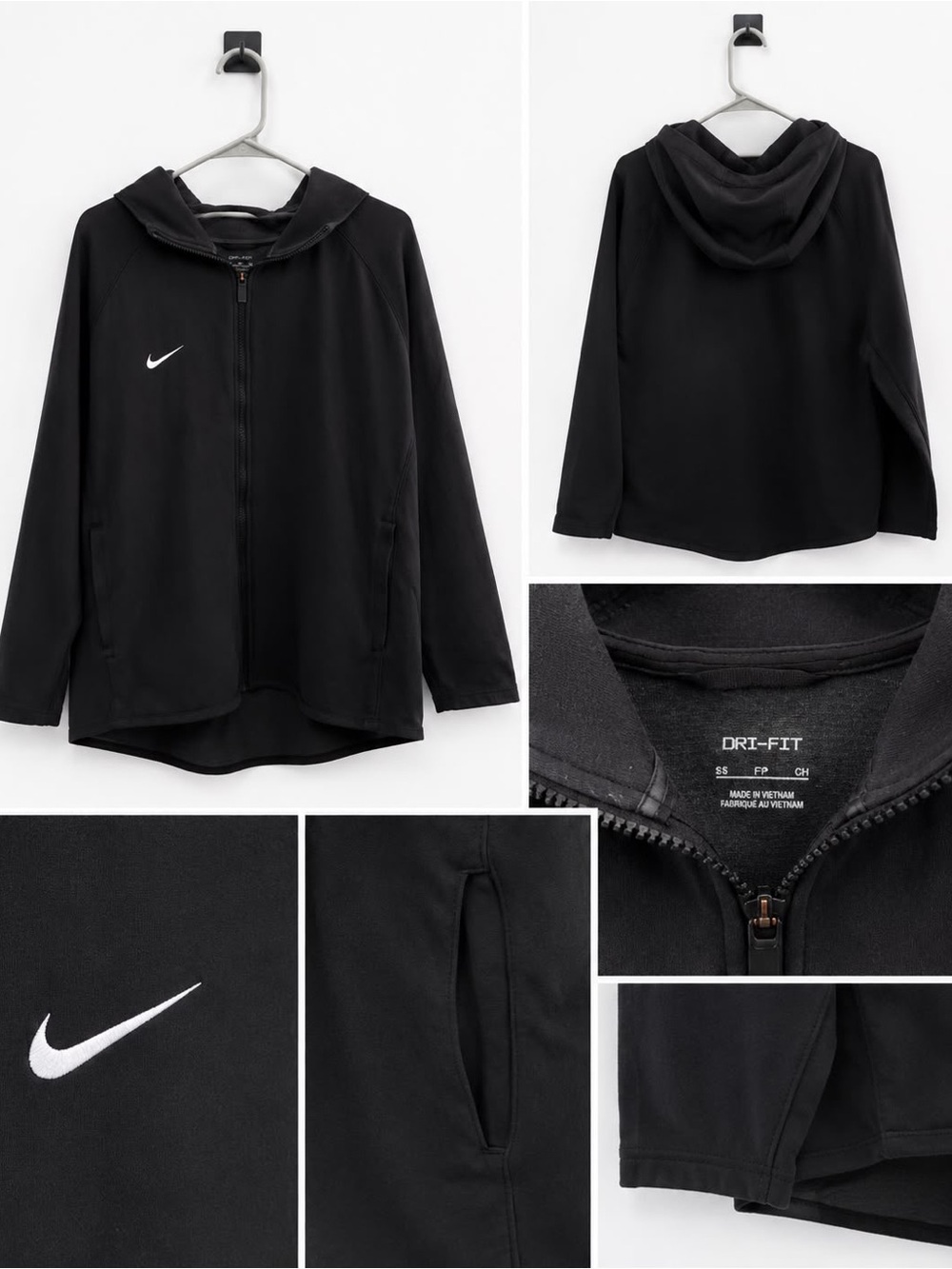 Nike Black Full-Zip Utility Hoodie Jacket